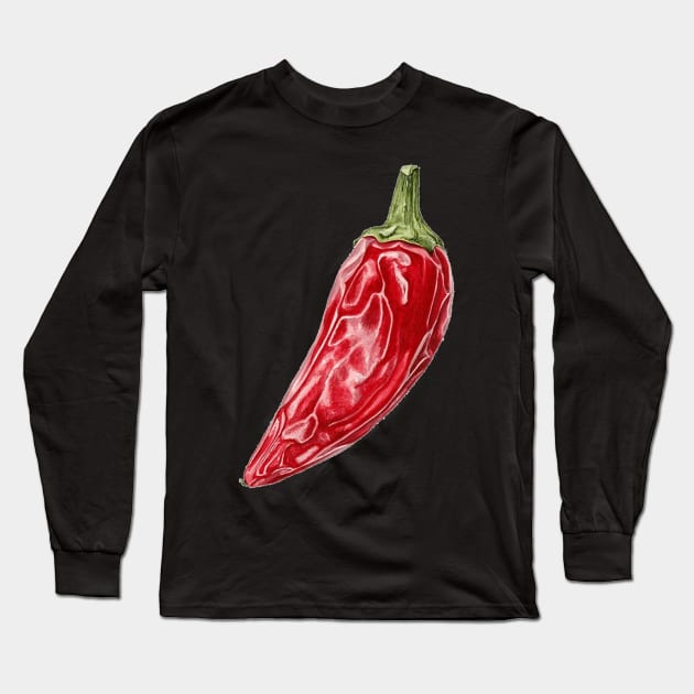Red Hot Chilli Peppers ~ Wearable Art Long Sleeve T-Shirt by VioletGrant
